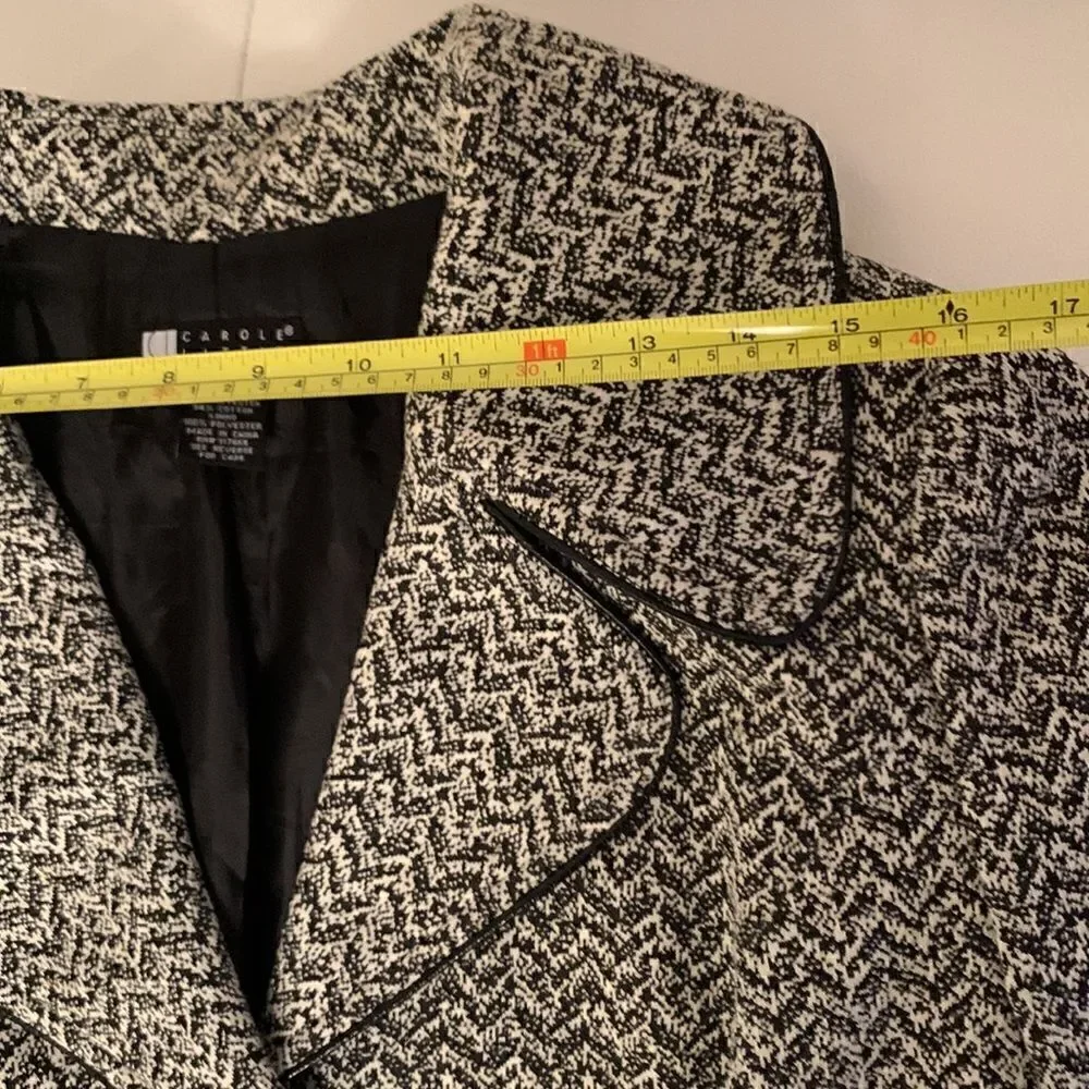 Carole Little Lightweight Long Blazer Jacket Size S - Picture 3 of 12